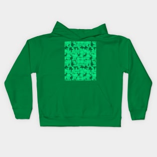 tartan, abstract geometric ornament, lines, stripes, grid, lattice. Kids Hoodie